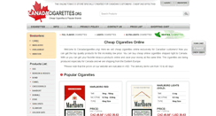 Desktop Screenshot of canadacigarettes.org