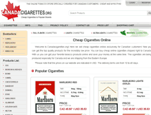 Tablet Screenshot of canadacigarettes.org